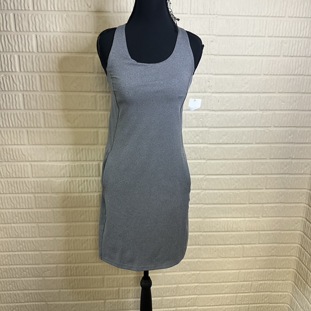 NWT Tek Gear Ultrastretch Athletic Dress With Built In Bra Gray Sz XS Racerback